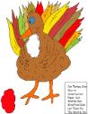 Turkey Games, Pin the wattle on the turkey game