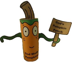 Pumpkin Toilet Paper Roll Crafts- Cardboard Roll Sunday School Crafts For Fall- Preschool Kids- By Church House Collection- 