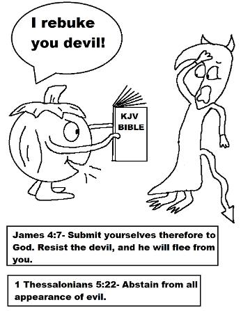 Christian Pumpkin Coloring Pages Pumpkin Rebukin Devil