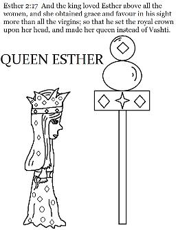 Queen Esther Coloring Page