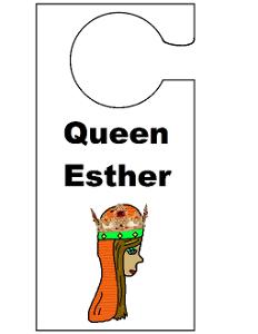 Queen Esther Doorknob Hanger