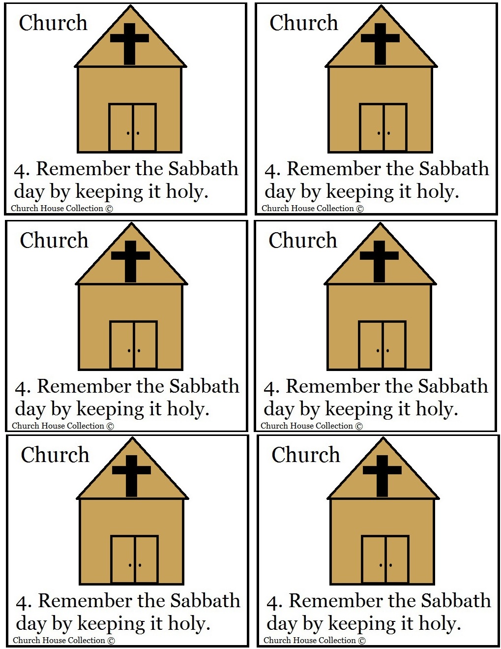 Remember The Sabbath Day To Keep It Holy Template