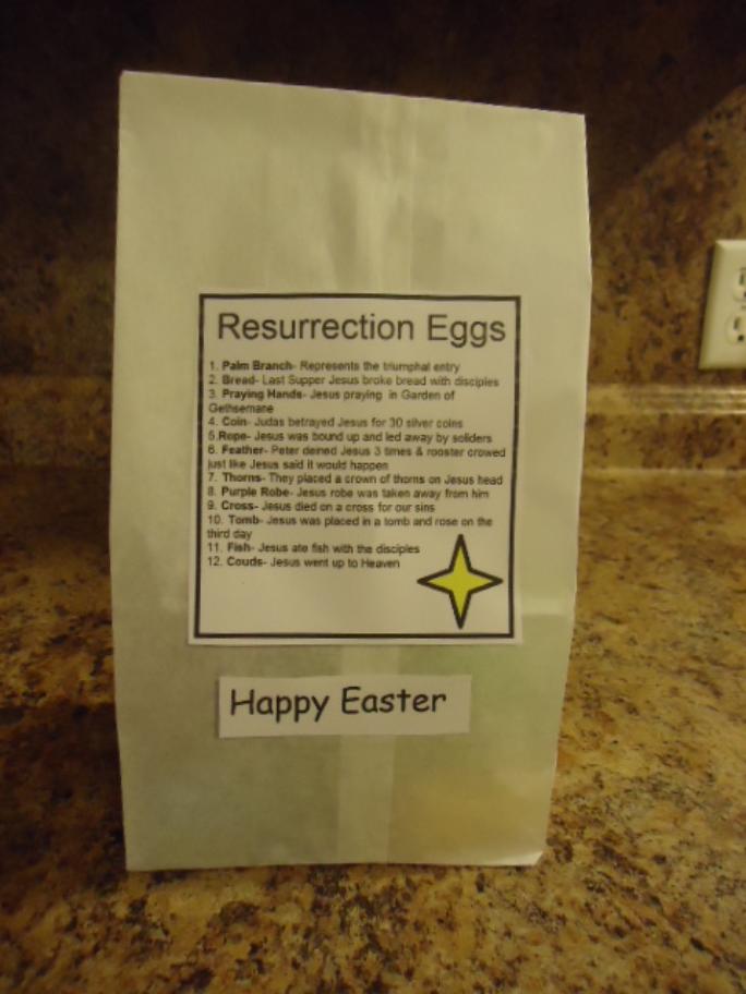 Easter Resurrection Bag Craft