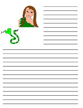Free Adam And Eve Sunday School Lesson Printable Writing Paper Printable Worksheets For Preschool Kids by Church House Collection