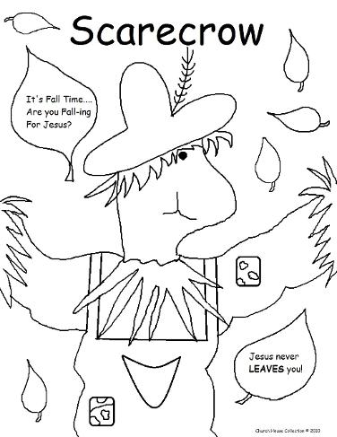 Fall Coloring Page for Sunday school