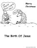 The birth of Jesus coloring pages