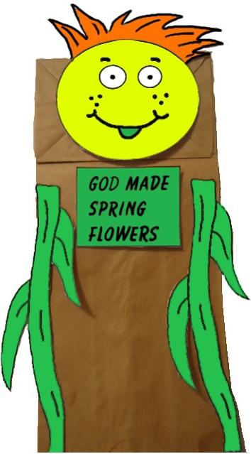 Spring Flower Paper Lunch Bag Craft