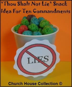 Thou Shalt Not Lie Snack For Ten Commandments