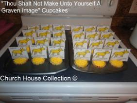 10 Commandments Cupcakes Gold Calf Thou Shalt Not Make For Yourself A Graven Image