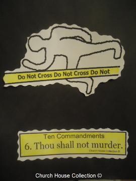 Thou Shalt Not Murder Cut Out Craft For Sunday School Ten Commandments