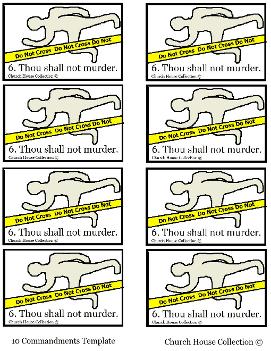 Thou Shalt not murder Sunday school Lesson