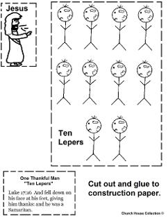 Ten Lepers Activity Sheet