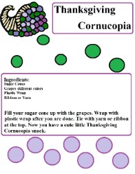 Thanksgiving Cornucopia Snack Recipe