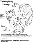 Thanksgiving Legend Turkey Color By Number