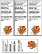 Thanksgiving Legend Turkey Bookmarks