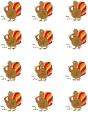 Thanksgiving Legend Turkey Template Stickers