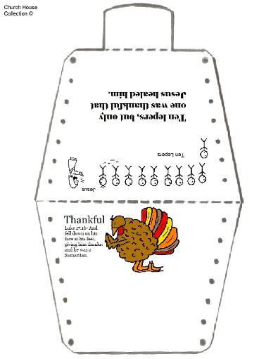 Thanksgiving Turkey No Sew Template Ten Lepers One Thankful Man
