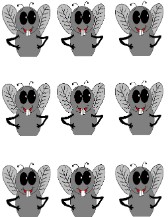 Ten Plagues of Egypt Fly Puppet Crafts Template