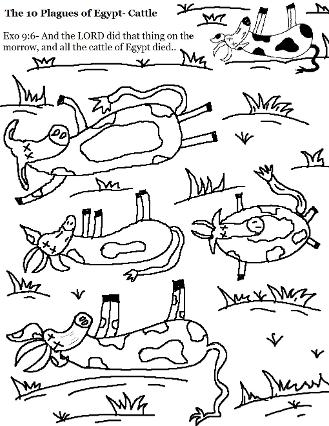 The 10 Plagues of Egypt Coloring Pages