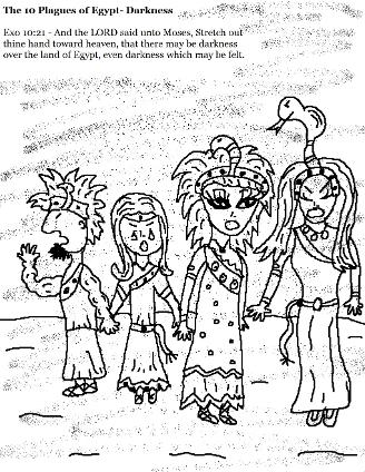 The 10 Plagues of Egypt Coloring Pages