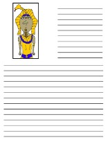 Ten Plagues of Egypt Pharaoh Printable Writing Paper