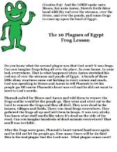 The 10 Plagues of Egypt Sunday school Lesson