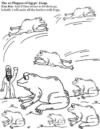 The 10 Plagues of Egypt Coloring Pages