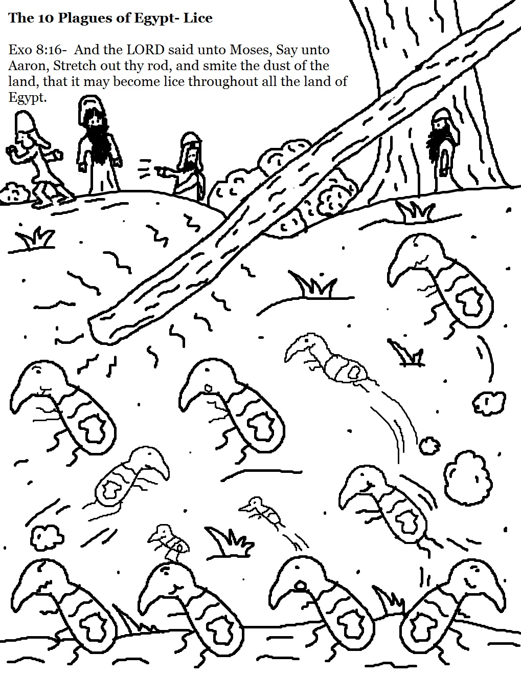 Ten Plagues Coloring Pages 2