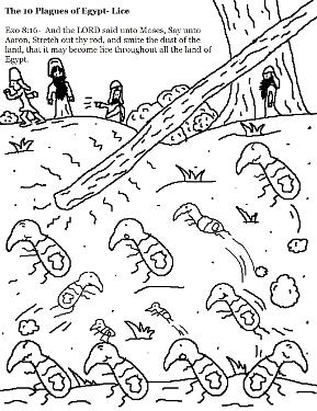 The 10 Plagues of Egypt Coloring Pages