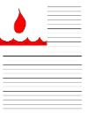 Ten Plagues of Egypt Water To Blood Writing Paper