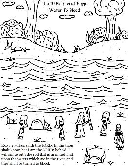 The 10 Plagues of Egypt Coloring Pages