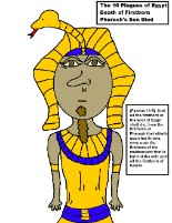 10th plague of Egypt Pharaoh Cut out Sheet