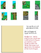 The 10 Plagues of Egypt Boils Puzzle Crafts