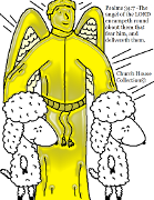 The Angel Of The Lord With Sheep Coloring Page By Church House Collection© Psalms 34:7