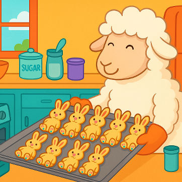 The Easter Bunny Cookies Who Didn't Want To Be Dessert Story Lesson Plan For Toddlers, Crafts, Coloring Page, Snack, Song on ChurchHouseCollectionStore.com by The Seasonal Schoolhouse