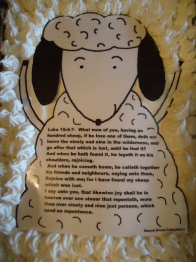 The Parable Of The Lost Sheep Cake Snack For Kids For Sunday school