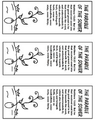 The Parable of the sower bookmarks