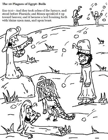 The 10 Plagues of Egypt Coloring Pages