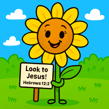 Free Summer Sunflower Bible Preschool Sunday School Lesson Plan Church House Collection Store Look To Jesus Hebrews 12:2