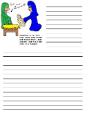 The birth of Jesus printable writing paper