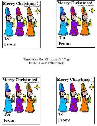 Three Wise Men Christmas Gift Tags