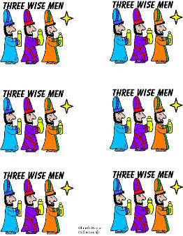 Three Wise Men Cupcake Template