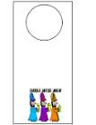 Three Wise Men Doorknob Hanger Craft Cutout