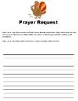 Thanksgiving Legend Prayer Request