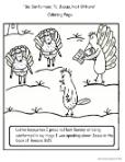 Turkey Coloring Pages, Pastor Turkey Preaching Coloring Page