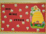 Valentine Bee Mine Jesus Bulletin Board