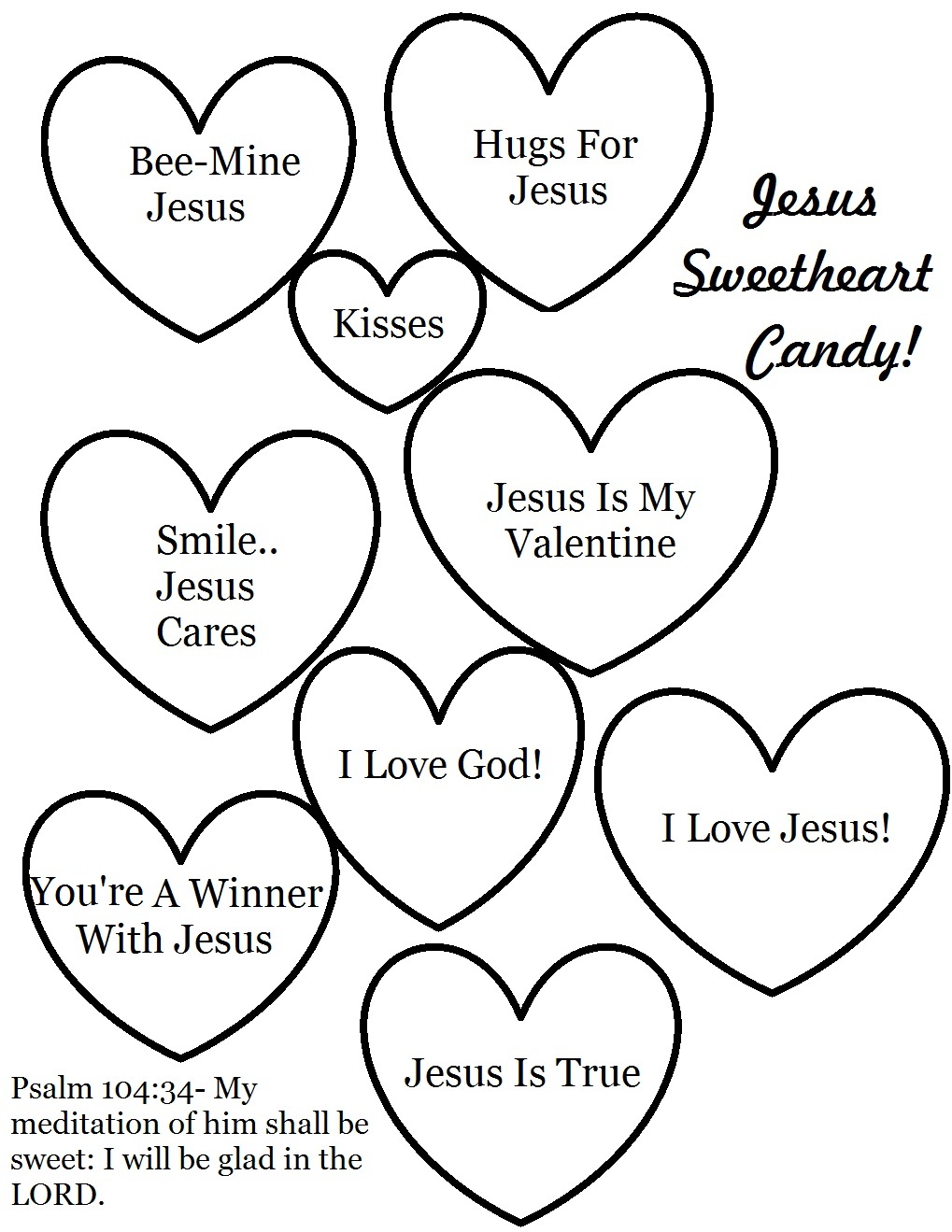Valentine S Day Coloring Pages For Sunday School