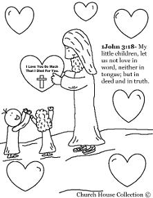 Valentine's Day Coloring Pages for Sunday School
