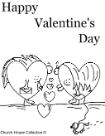 Happy Valentine's Day Coloring Page
