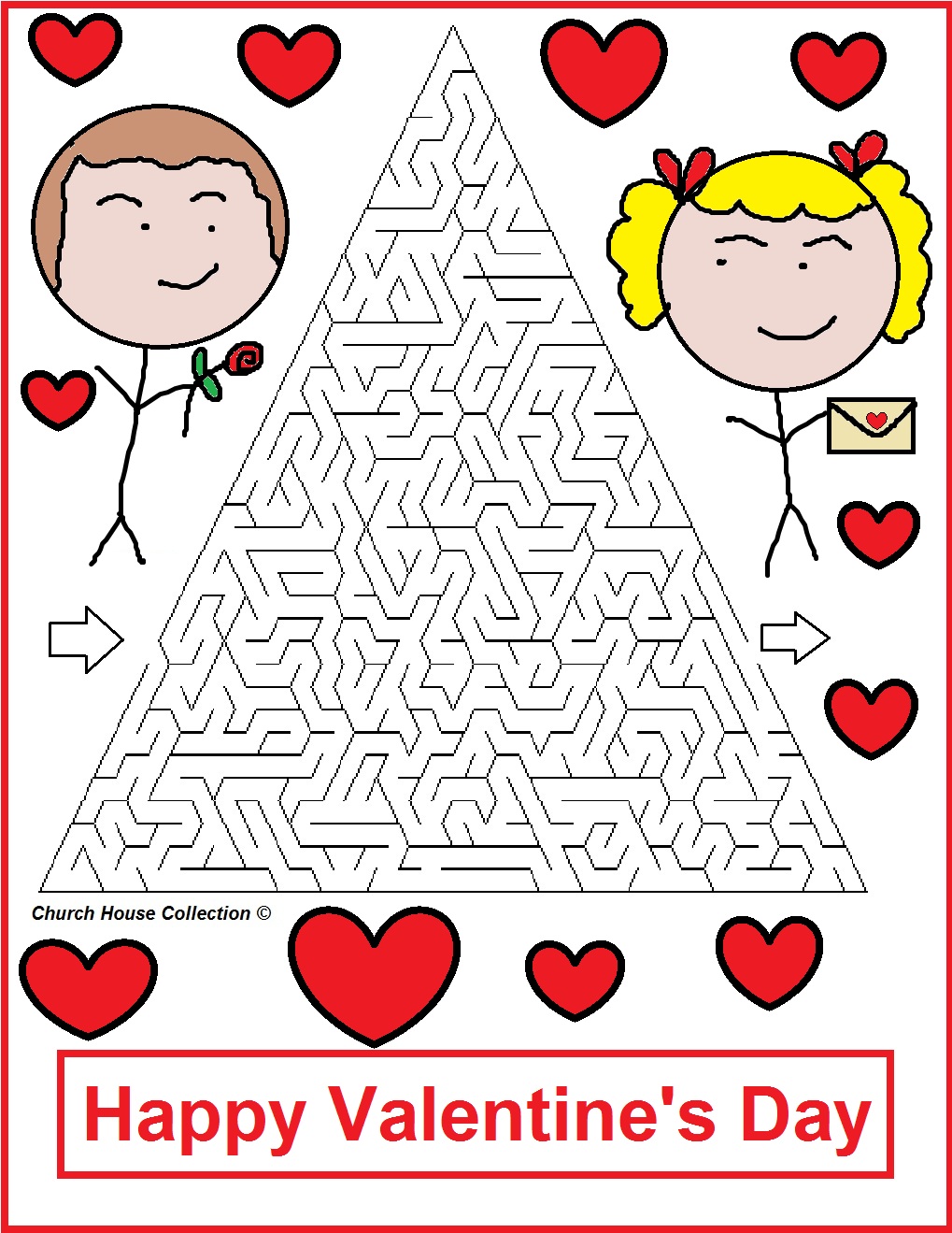Valentine's Day mazes